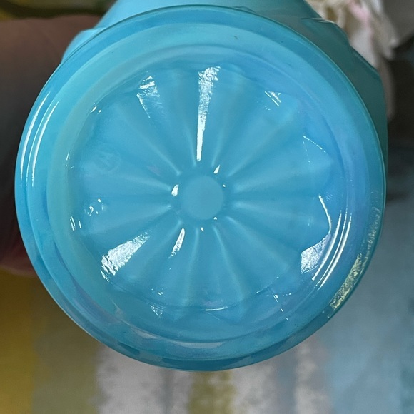 Blue Opaline Glass Vase - Picture 11 of 12